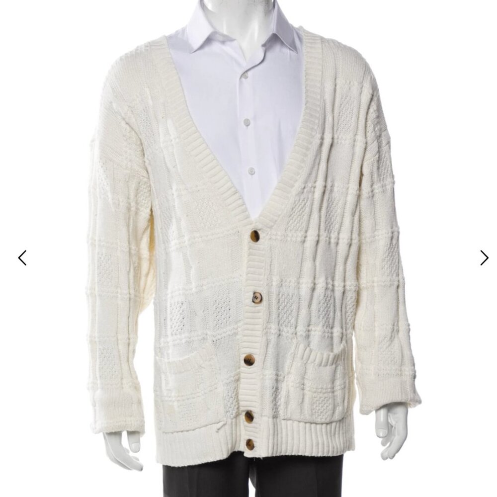 Vintage Christian Dior V-Neck Long Sleeve Button Up Cardigan / Sweater